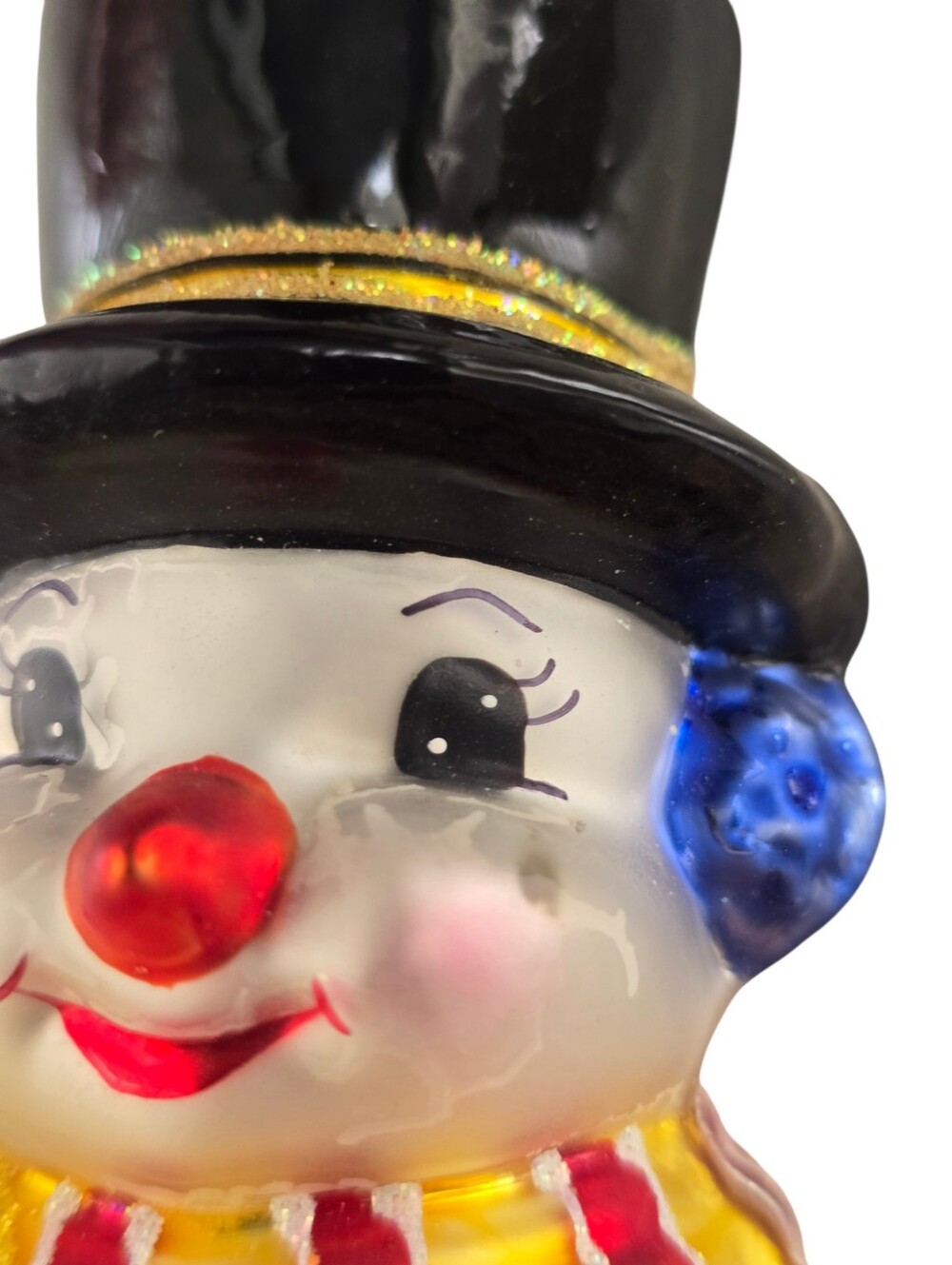 Christopher Radko Global Concern Snowman With Gifts Blown Glass Ornament 6.5” - Picture 4 of 6